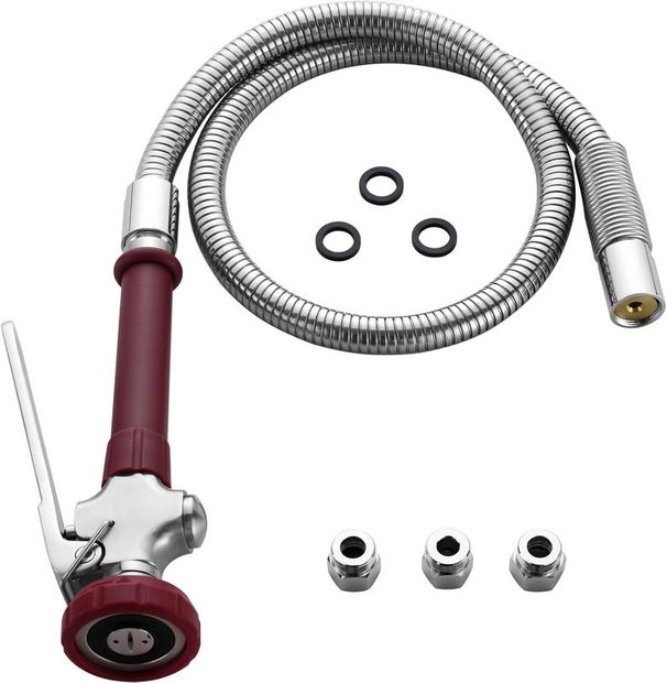 CFPJ01-38-R head and hose assembly, red, 38 inch hose